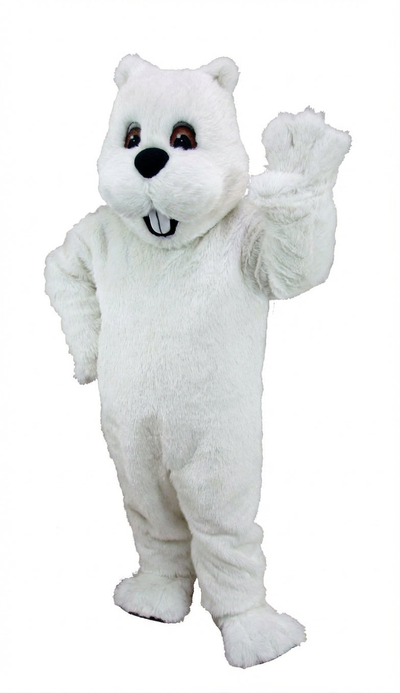 Woodchuck Mascot (Thermolite) - Short fur / White mascot costume