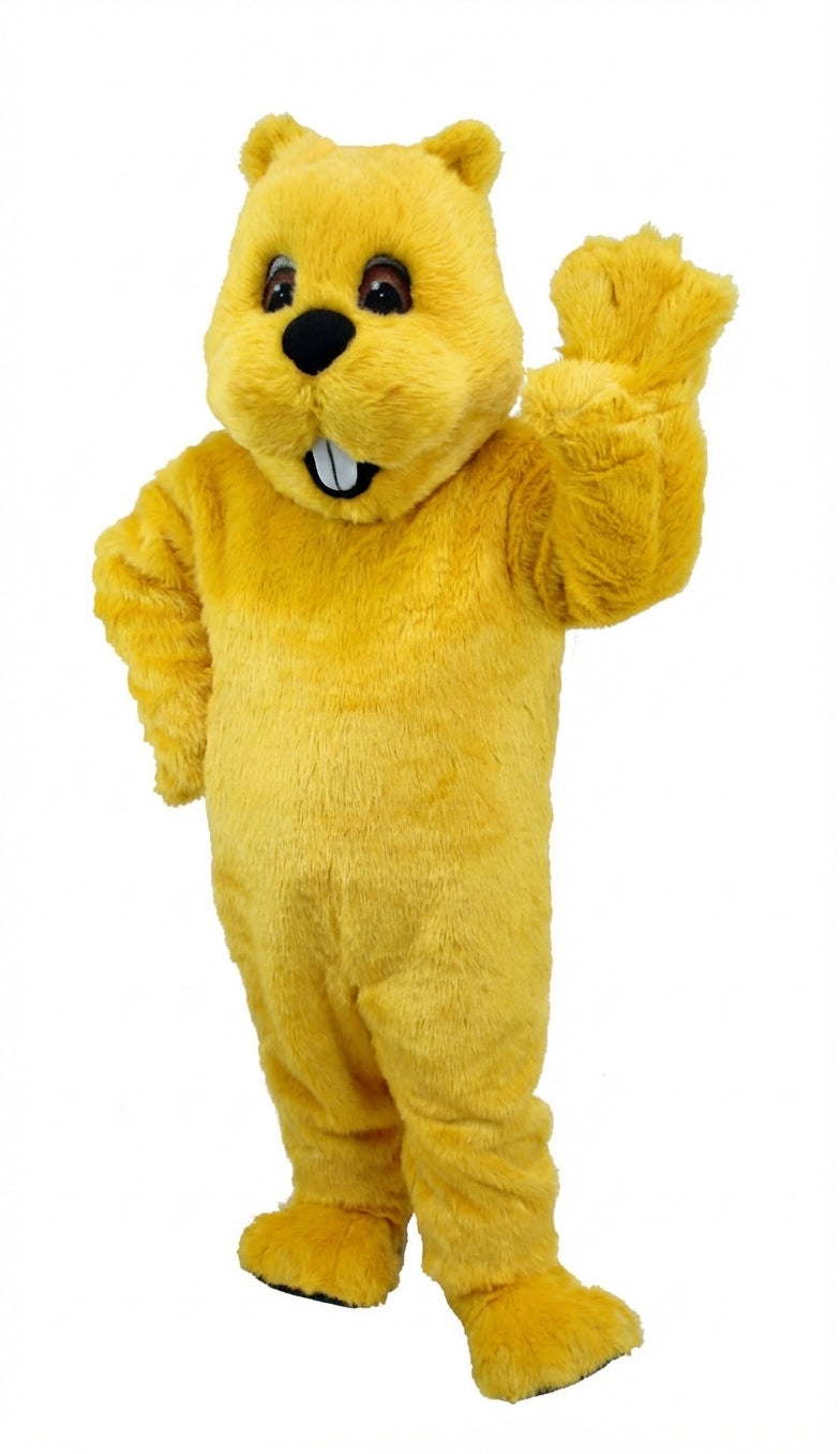 Woodchuck Mascot (Thermolite) - Short fur / Yellow mascot costume