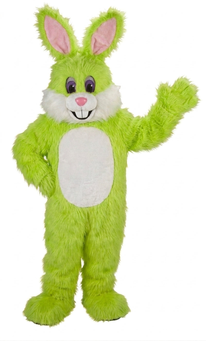 Yellow Toon Rabbit Mascot (Thermolite) - Long fur / Lime mascot costume