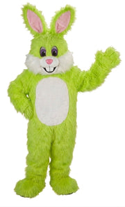 Yellow Toon Rabbit Mascot (Thermolite) - Long fur / Lime mascot costume