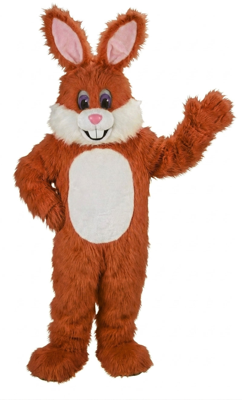 Yellow Toon Rabbit Mascot (Thermolite) - Long fur / Rust mascot costume