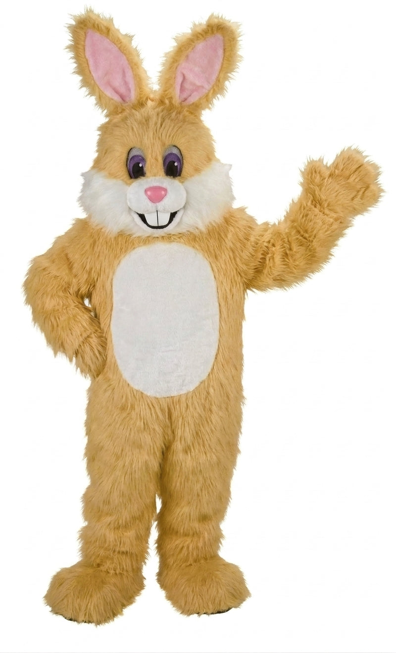 Yellow Toon Rabbit Mascot (Thermolite) - Long fur / Tan mascot costume