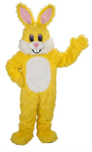 Yellow Toon Rabbit Mascot (Thermolite) - Long fur / Yellow mascot costume