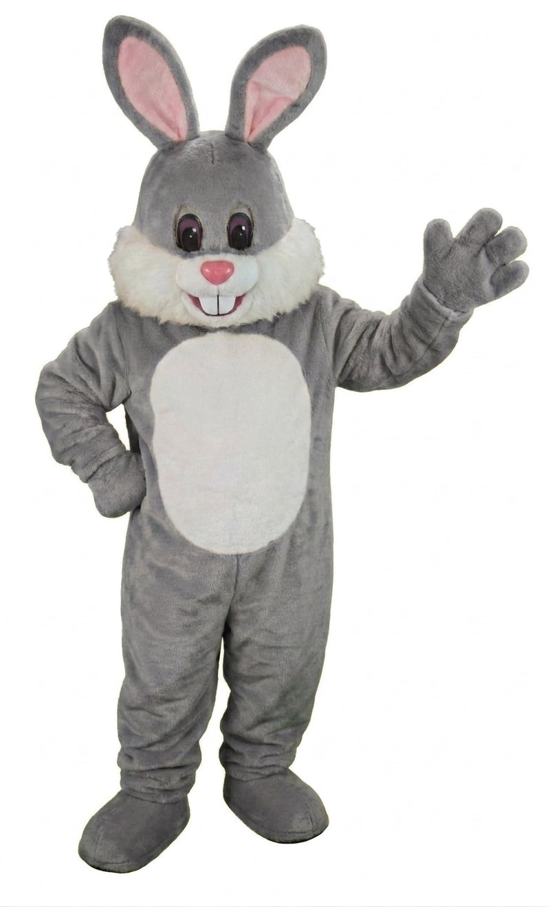 Yellow Toon Rabbit Mascot (Thermolite) - Short fur / Grey mascot costume