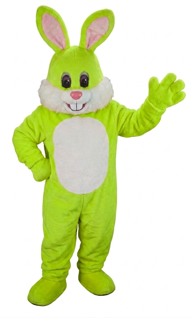 Yellow Toon Rabbit Mascot (Thermolite) - Short fur / Lime mascot costume