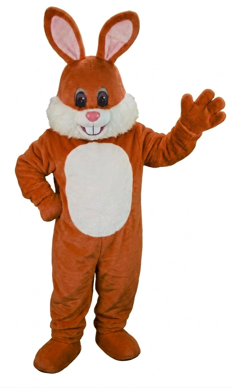 Yellow Toon Rabbit Mascot (Thermolite) - Short fur / Rust mascot costume