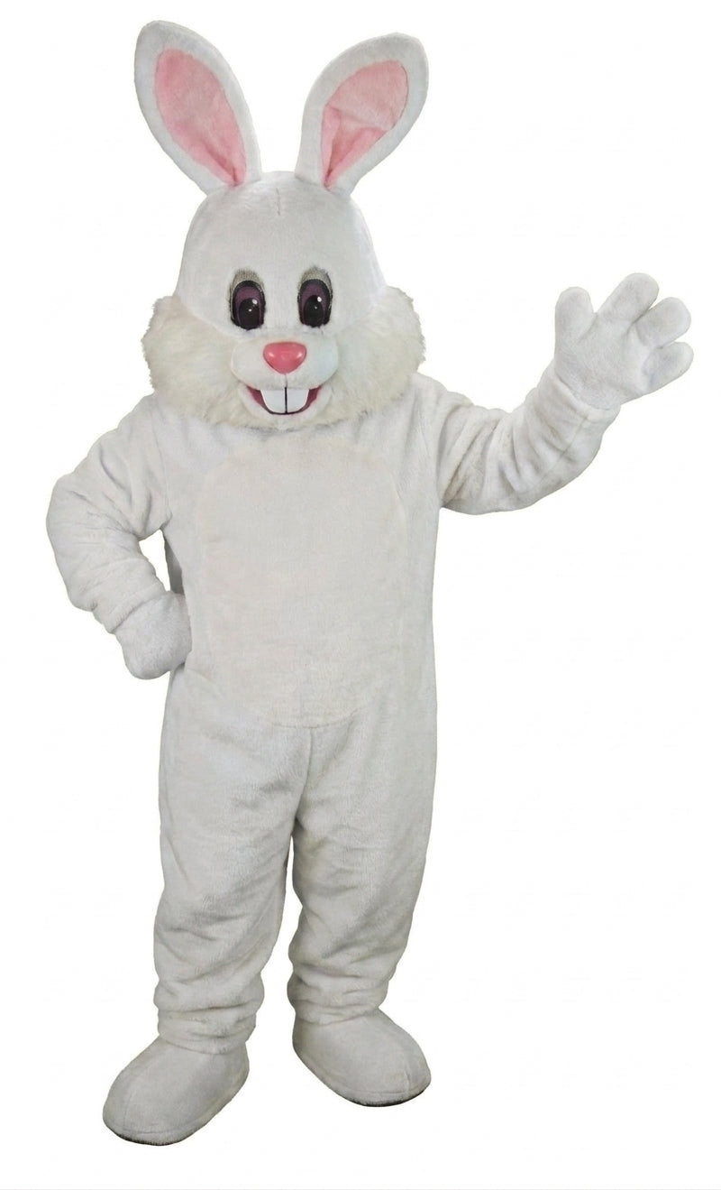 Yellow Toon Rabbit Mascot (Thermolite) - Short fur / White mascot costume