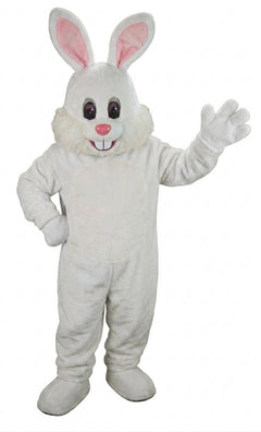 Yellow Toon Rabbit Mascot (Thermolite) - Short fur / White mascot costume