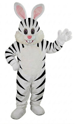 Yellow Toon Rabbit Mascot (Thermolite) - Short fur / Zebra mascot costume