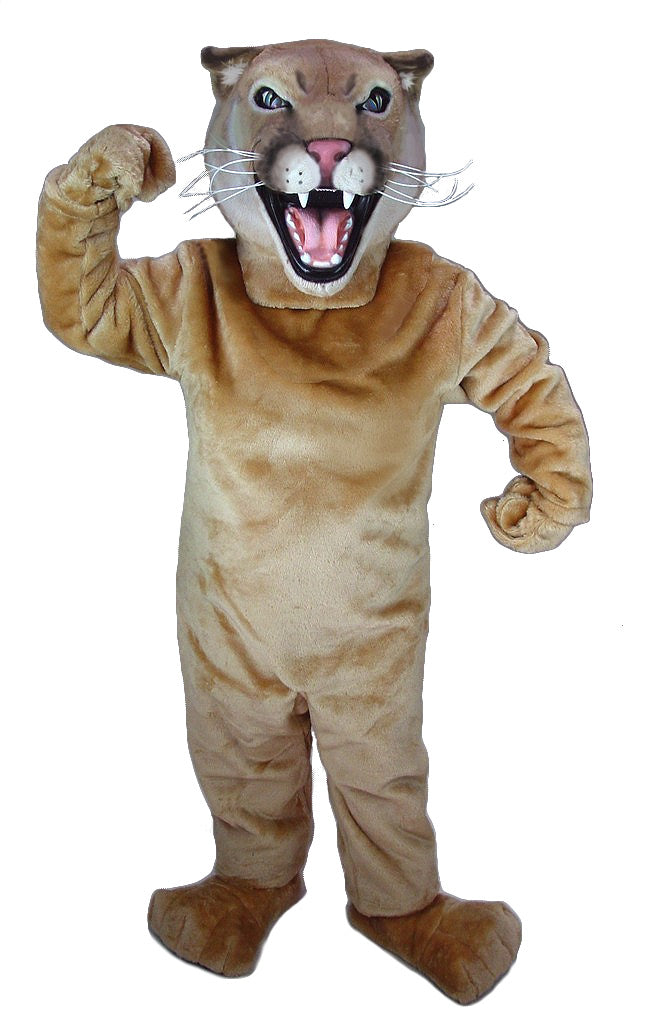 Puma/Cougar Mascot Costume Orange Black, School Spirit Sports Fan Gear,  Football Cheerleader Accessories, Homecoming
