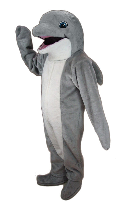 37319 Grey Dolphin Mascot Costume