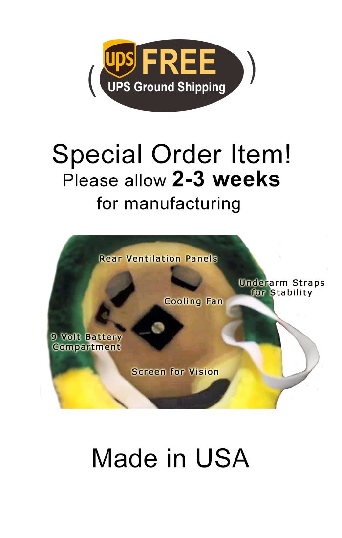 Owl Bird Mascot (Thermolite) - side view - Mascot Costume