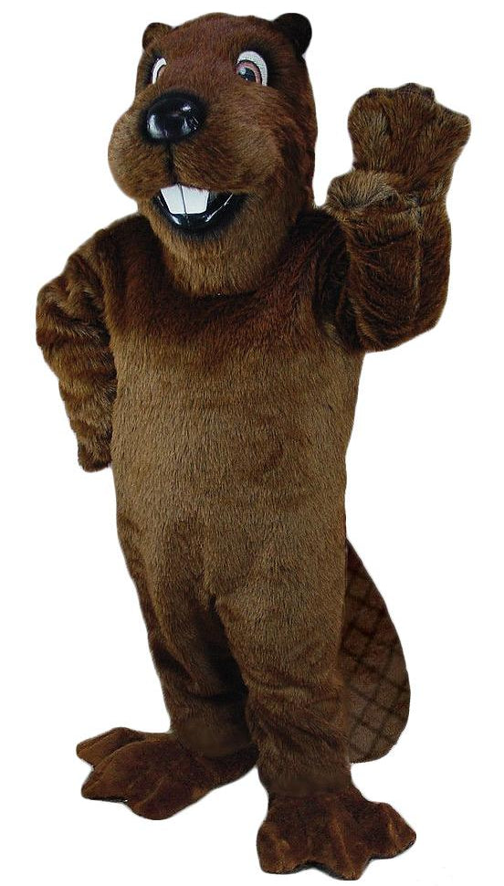 Barney beaver mascot costume