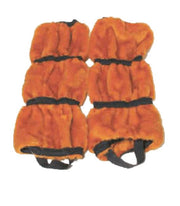 Mascot Bird Leggings A2026, custom replacement leggings in Tiger Orange or Yellow for bird-themed costumes.