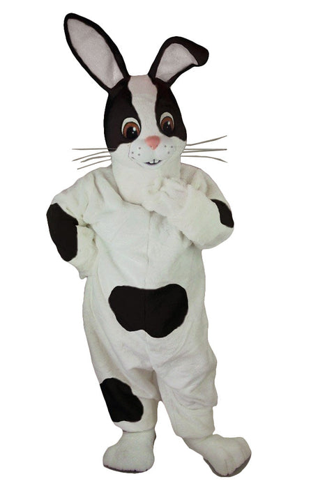 Black & White Rabbit Mascot