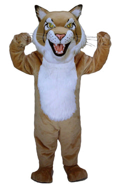 Tan Bobcat Mascot - Mascot Costume