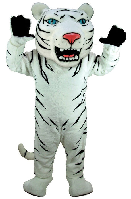 Tiger Mascot Costume Albino MaskUS T0010