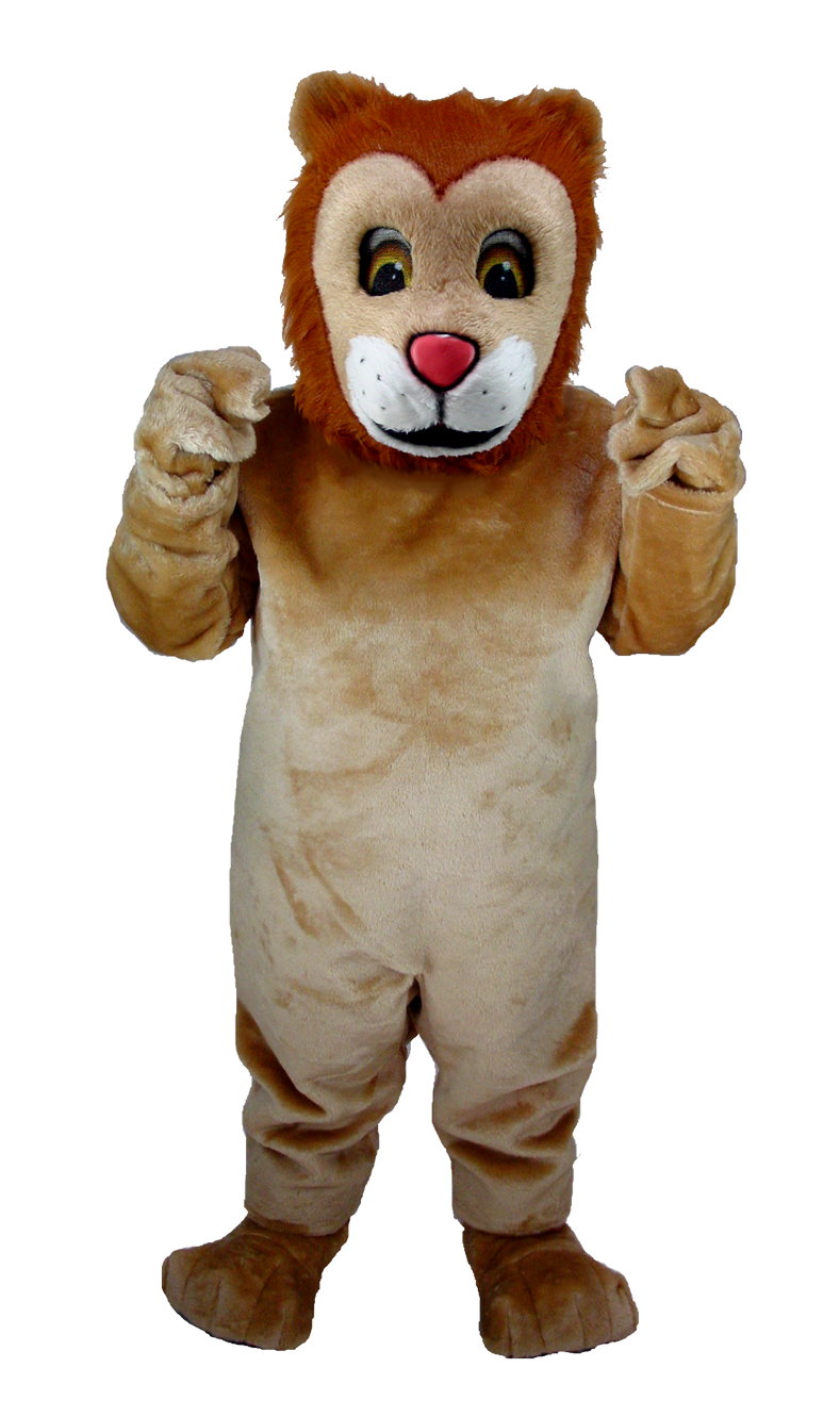 Friendly lion mascot costume (Thermolite)
