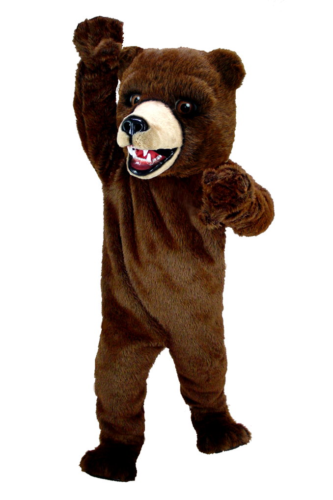 Kodiak Brown Bear Mascot Costume T0042, professional quality with customizable colors.