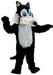 T0108 Black Wolf Mascot Costume (Thermolite)