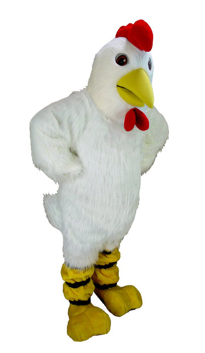 T0154 White Hen Mascot Bird Costume (Thermolite)