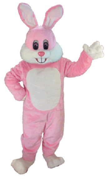 T0245 Pink Toon Rabbit Mascot Costume (Thermolite)