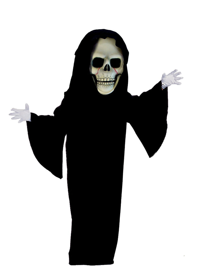 Skull Mascot Grim Reaper Halloween Costume T0278, professional quality with customizable colors.
