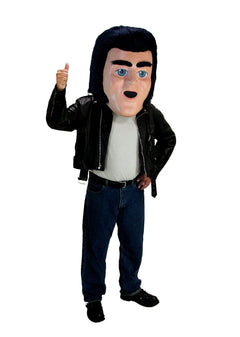 50's Guy Mascot Head Only Costume T0290 for events, professional quality with customizable colors.