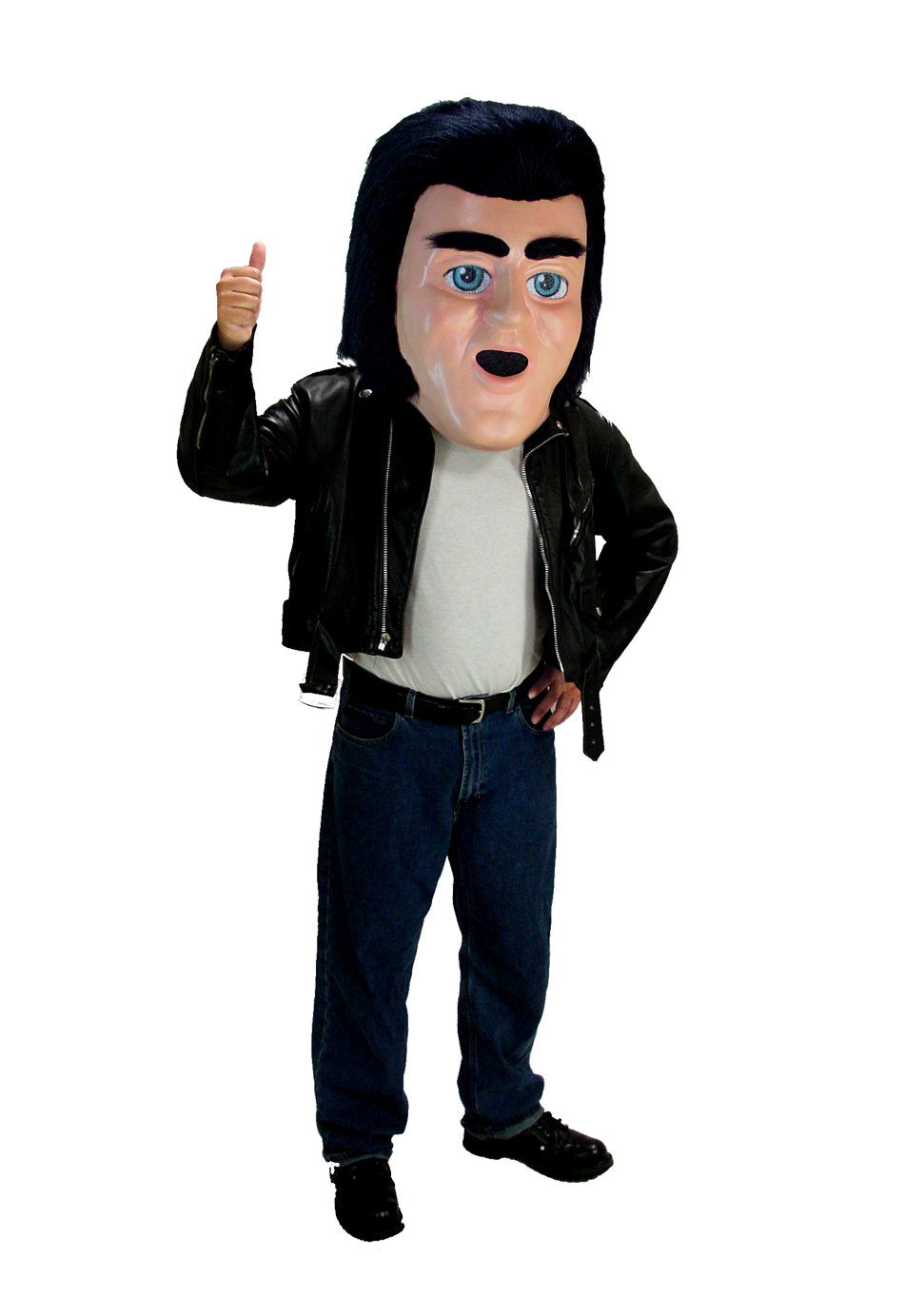 50's Guy Mascot Head Only Costume T0290 for events, professional quality with customizable colors.