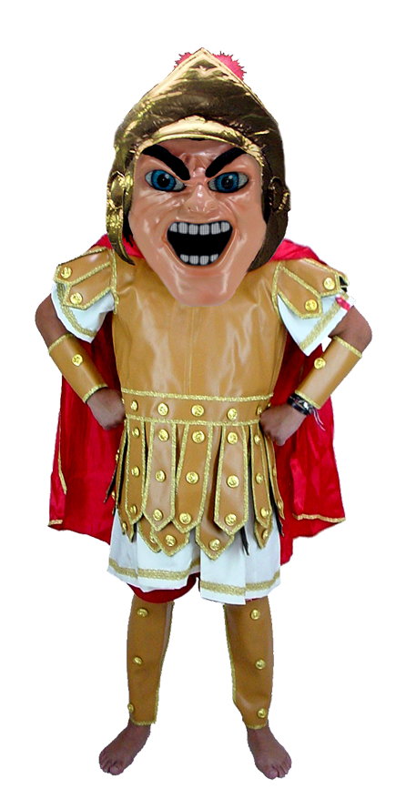 Trojan Warrior Mascot Costume T0299, professional quality with customizable colors.