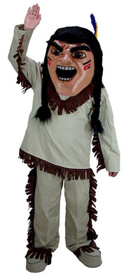 Brave Indian Mascot Native American Costume T0302 for cultural awareness events, professional quality with customizable colors
